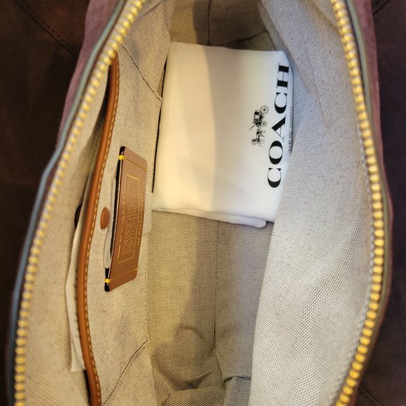 Coach Harmony Hobo In Colorblock Exotic Details - Picture 5 of 16